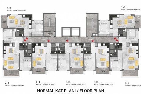 Apartment for sale  in Alanya, Antalya, Turkey, 2 bedrooms, 90m2, No. 43955 – photo 16