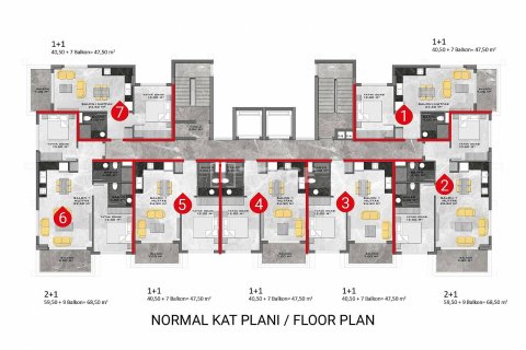 Apartment for sale  in Alanya, Antalya, Turkey, 2 bedrooms, 90m2, No. 43955 – photo 15