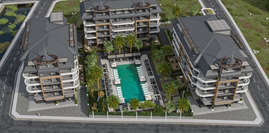 1+1 Leilighet i Kargicak, Alanya, Antalya, Tyrkia Nr. 86459