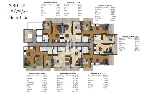 1+1 Leilighet i Kargicak, Alanya, Antalya, Tyrkia Nr. 86459 - 22