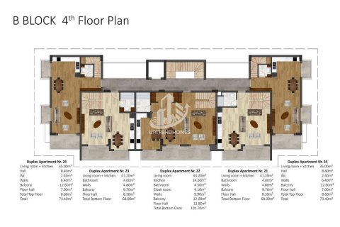 1+1 Leilighet i Kargicak, Alanya, Antalya, Tyrkia Nr. 86459 - 27