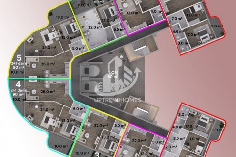 1+1 Wohnung in Gazipasa, Antalya, Türkei Nr. 86457 - 5