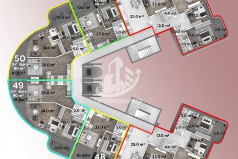 1+1 Wohnung in Gazipasa, Antalya, Türkei Nr. 86457 - 11