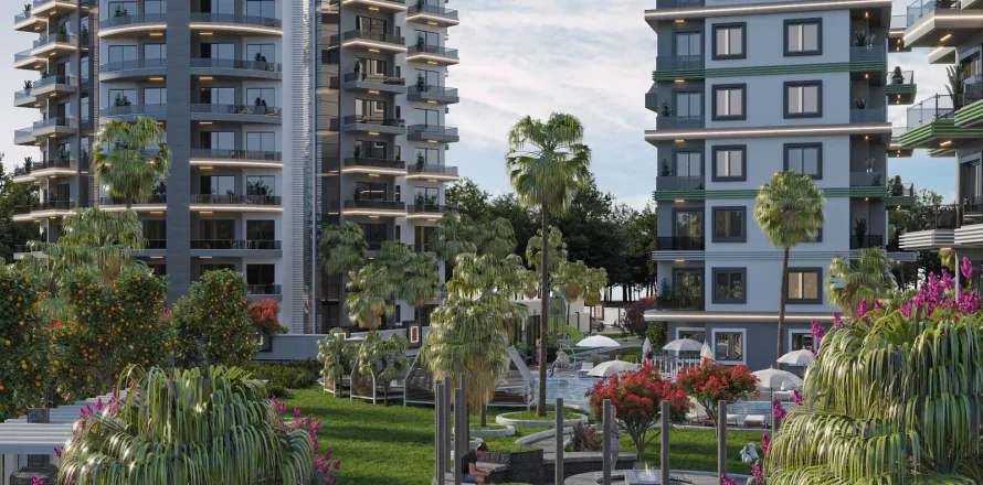 1+1 Lejlighed  i Alanya, Antalya, Tyrkiet Nr. 223733