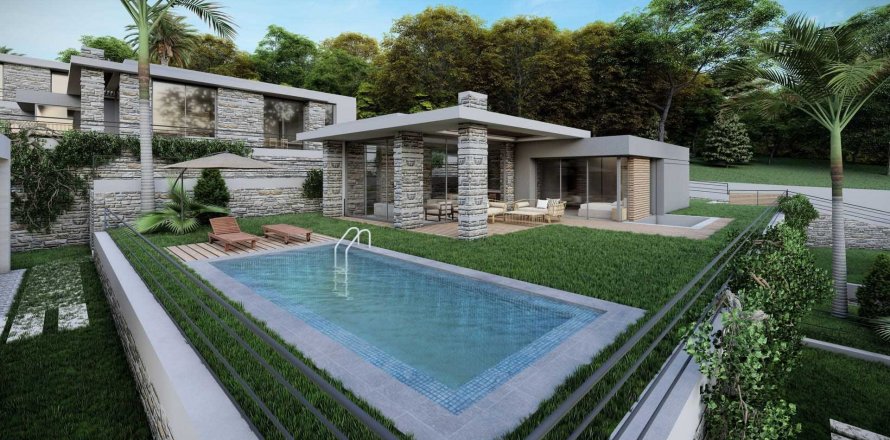 3+1 Villa i Bodrum, Mugla, Turkiet Nr. 97544