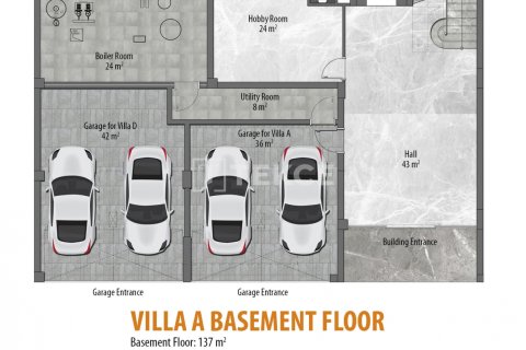 5+2 Villa i Alanya, Antalya, Turkiet Nr. 216028 - 29