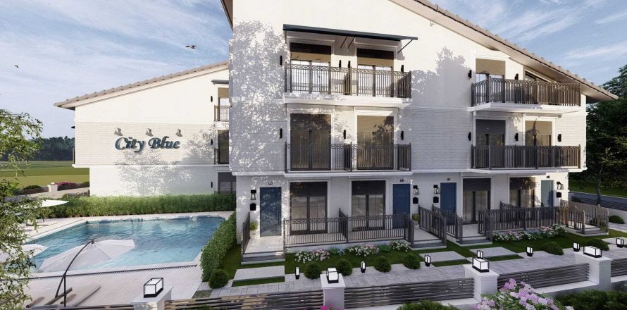 2+1 Leilighet i City Blue, Fethiye, Mugla, Tyrkia Nr. 101174