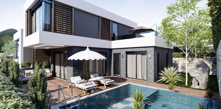 3+1 Villa in Incekum, Antalya, Türkei Nr. 110328