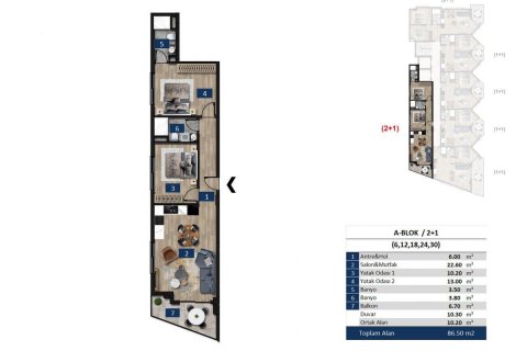 Apartment for sale  in Alanya, Antalya, Turkey, 53m2, No. 95110 – photo 9