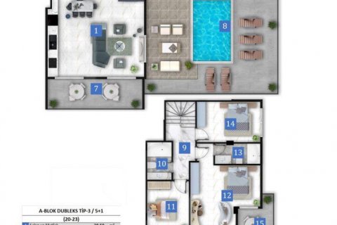 Leilighet  i Kargicak, Alanya, Antalya, Tyrkia Nr. 95200 - 23