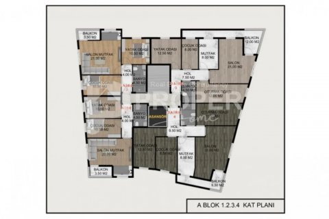 Apartment for sale in Muratpasa, Antalya, Turkey, 65m2, No. 102900 – photo 7