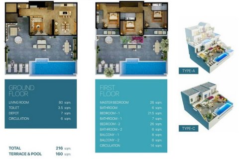 Villa for sale  in Girne, Northern Cyprus, 3 bedrooms, 216m2, No. 211794 – photo 23