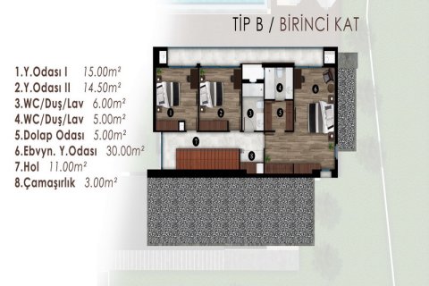 4+1 Villa  in Girne,  Nr. 211793 - 15