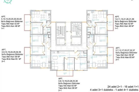 Daire 1+1 Alanya, Antalya, Türkiye №227183 - 23