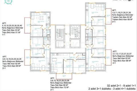 Daire 1+1 Alanya, Antalya, Türkiye №227183 - 20