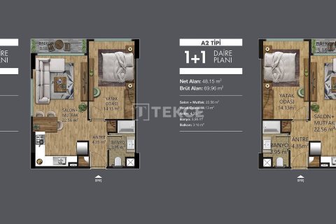 2+1 Wohnung  in Yalova, Türkei Nr. 227184 - 13