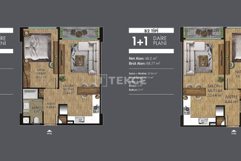 2+1 Wohnung  in Yalova, Türkei Nr. 227184 - 14