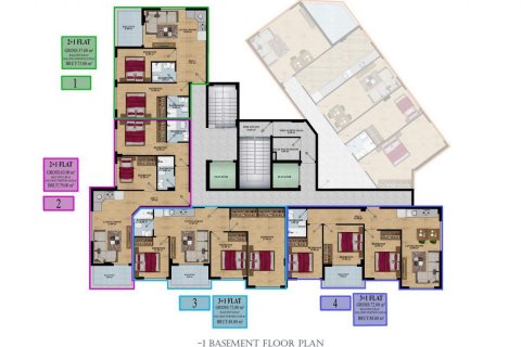 Wohnung  in Mahmutlar, Antalya, Türkei Nr. 95030 - 3