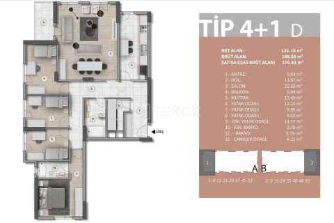 Daire  2+1  İstanbul, Türkiye №224606 - 29