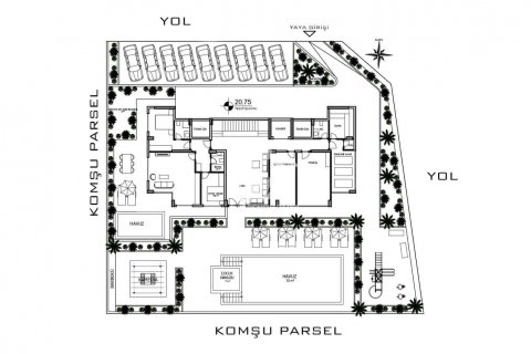 1+1 Leilighet  i Oba, Antalya, Tyrkia Nr. 105866 - 14