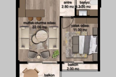 Lägenhet  i Erdemli, Mersin, Turkiet Nr. 227919 - 13