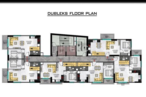3+1 Takleilighet i Alanya, Antalya, Tyrkia Nr. 217259 - 25