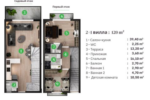 Lejlighed i Altintash, Antalya, Tyrkiet Nr. 237784 - 21