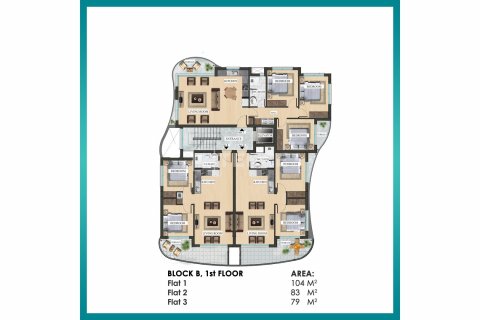 Apartment for sale  in Iskele, Northern Cyprus, 2 bedrooms, 75m2, No. 87594 – photo 10