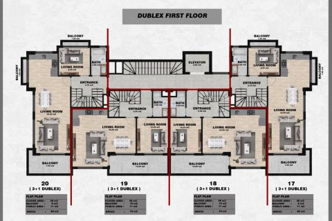 Продажа квартиры  в Джикджилли, Анталье, Турция 3 комн., 69м2, №93769 – фото 24