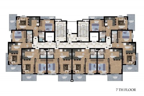 Продажа квартиры  в Аланье, Анталье, Турция 2 комн., 55м2, №94720 – фото 14