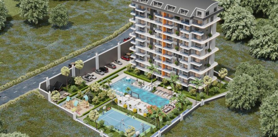 Lejlighed i Tosmur, Alanya, Antalya, Tyrkiet Nr. 99310