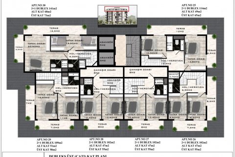 Продажа пентхауса в Махмутларе, Анталье, Турция 2 комн., 49м2, №94006 – фото 21