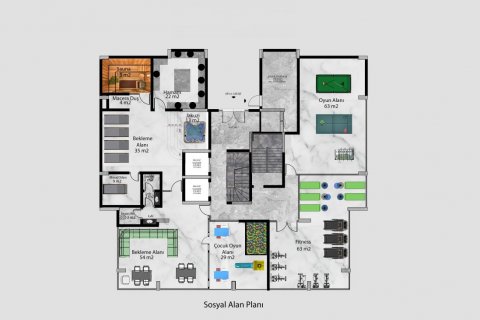 Продажа пентхауса  в Демирташе, Аланье, Анталье, Турция 2 комн., 53м2, №94007 – фото 24
