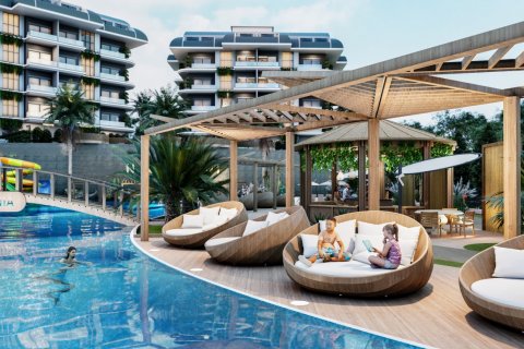 1+1 Leilighet  i Alanya, Antalya, Tyrkia Nr. 101904 - 2