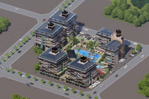 1+1 Lejlighed  i Alanya, Antalya, Tyrkiet Nr. 101903 - 25