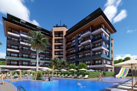 1+1 Lejlighed  i Alanya, Antalya, Tyrkiet Nr. 101903 - 5