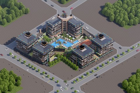 1+1 Lejlighed  i Alanya, Antalya, Tyrkiet Nr. 101903 - 18