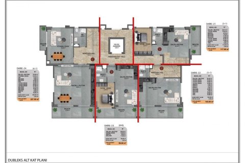 Leilighet  i Demirtas, Alanya, Antalya, Tyrkia Nr. 94571 - 29