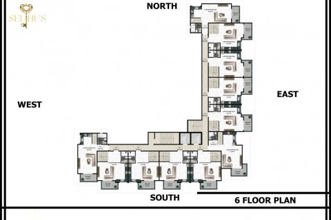 پنت هاس در  Alanya ، ترکیه 48 متر مربع.  شماره 94500 - 16