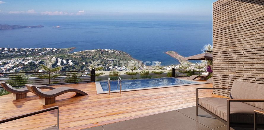 3+1 Villa in Bodrum, Mugla, Türkei Nr. 104460