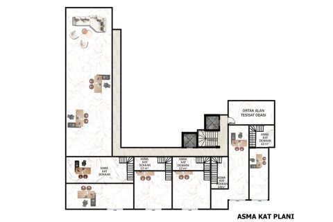 آپارتمان در Kargicak،  Alanya ، ترکیه 1 خوابه ، 56 متر مربع.  شماره 106445 - 22