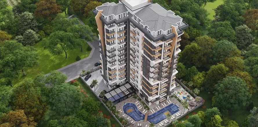 1+1 Lägenhet i Alanya, Antalya, Turkiet Nr. 223663