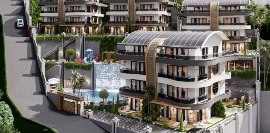 Takleilighet i Alanya, Antalya, Tyrkia Nr. 93860