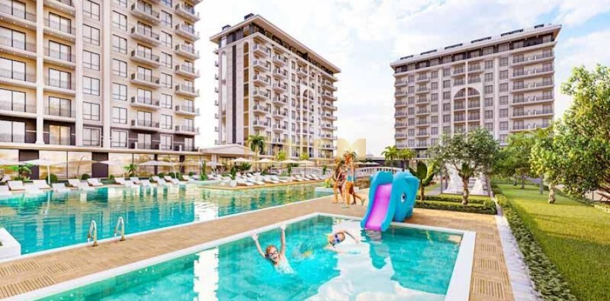 1+1 Leilighet  i Alanya, Antalya, Tyrkia Nr. 92336