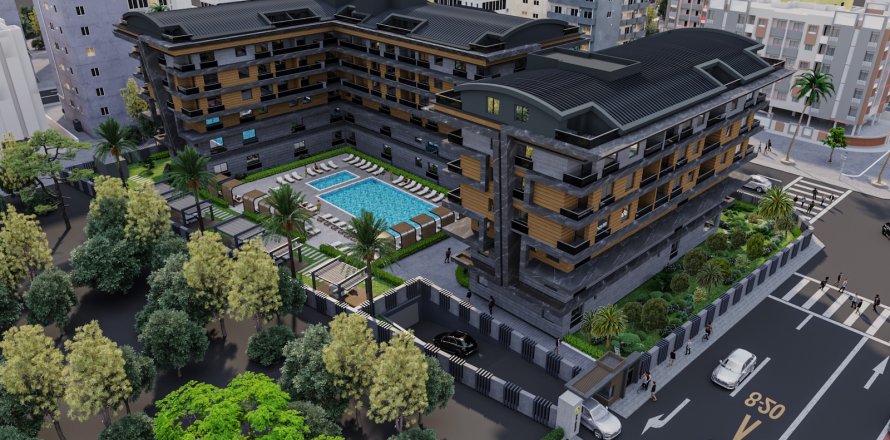 2+1 Lejlighed  i Antalya, Tyrkiet Nr. 223371