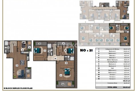 Dubleks daire  2+1  Alanya, Antalya, Türkiye №134393 - 29