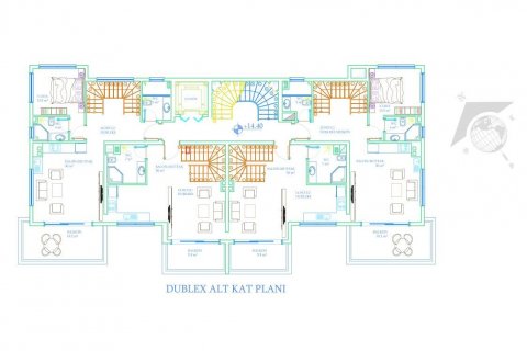 Penthouse  i Avsallar, Antalya, Tyrkiet Nr. 94921 - 3