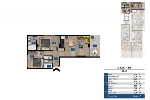 Wohnung in Kargicak, Alanya, Antalya, Türkei Nr. 94917 - 27