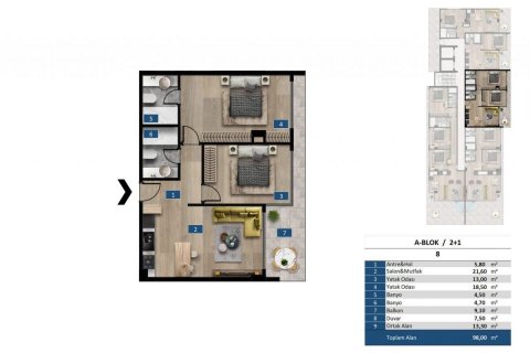 Wohnung in Kargicak, Alanya, Antalya, Türkei Nr. 94917 - 24
