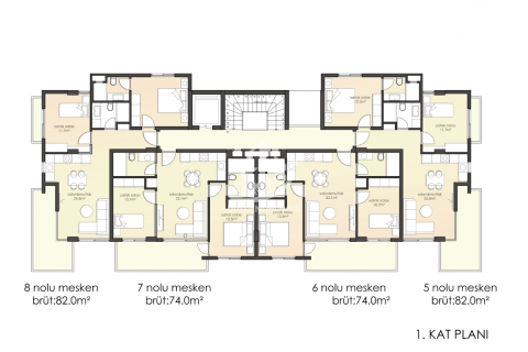 Apartment for sale  in Alanya, Antalya, Turkey, 2 bedrooms, 74m2, No. 139257 – photo 29